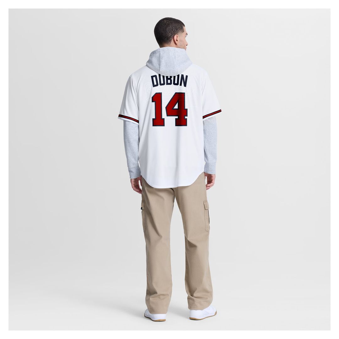 Men's Atlanta Braves Mauricio Dubón White Home Replica MLB Baseball Jersey - view 5