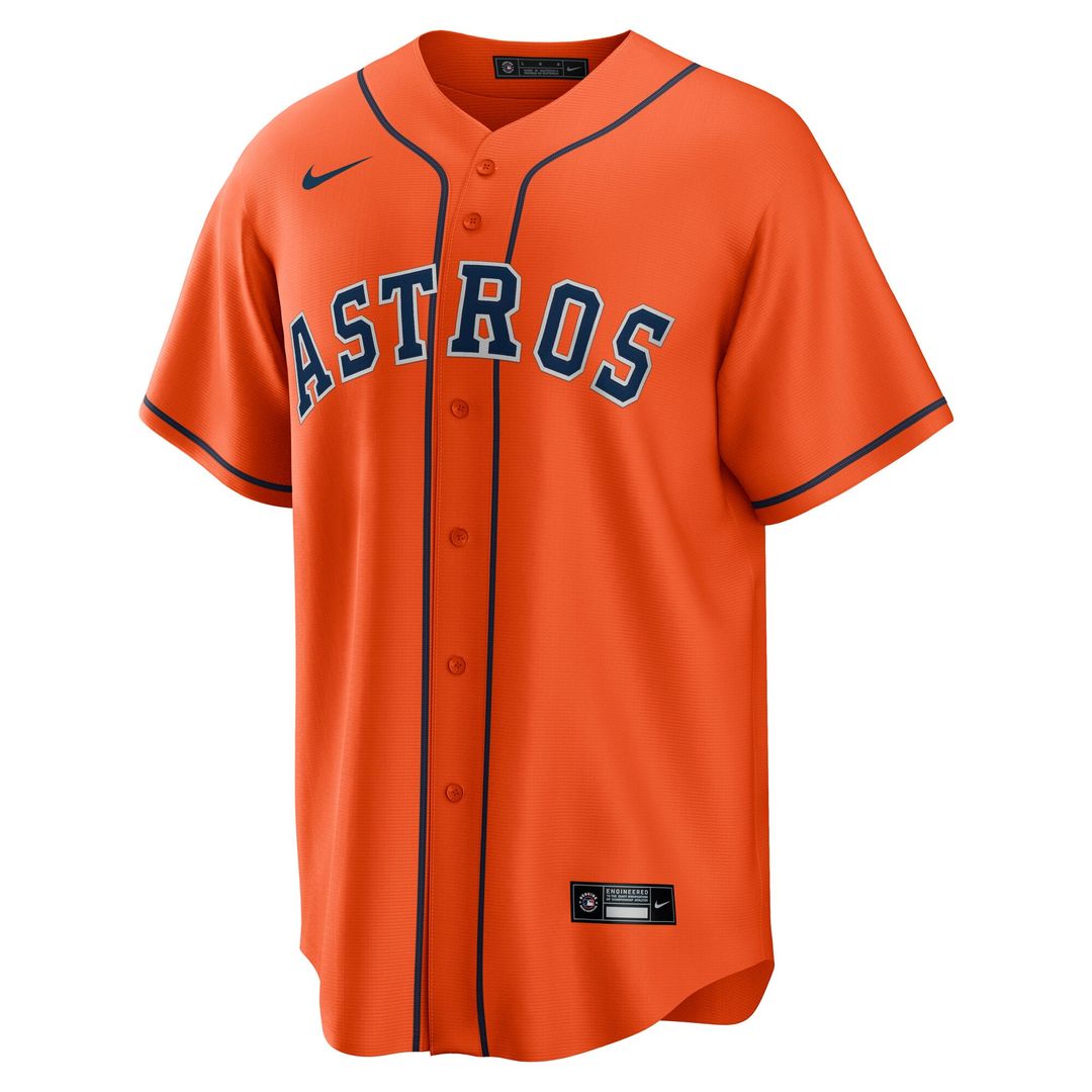 Men's Houston Astros Cam Smith Orange Alternate Replica MLB Baseball Jersey - view 2