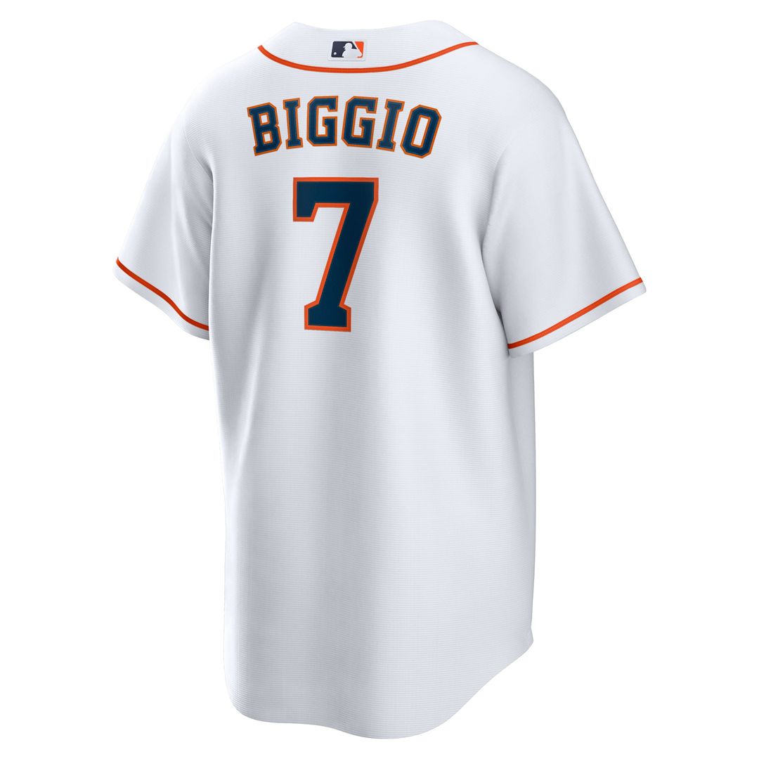 Men's Houston Astros Craig Biggio White Home Retired Player Replica MLB Baseball Jersey - view 3