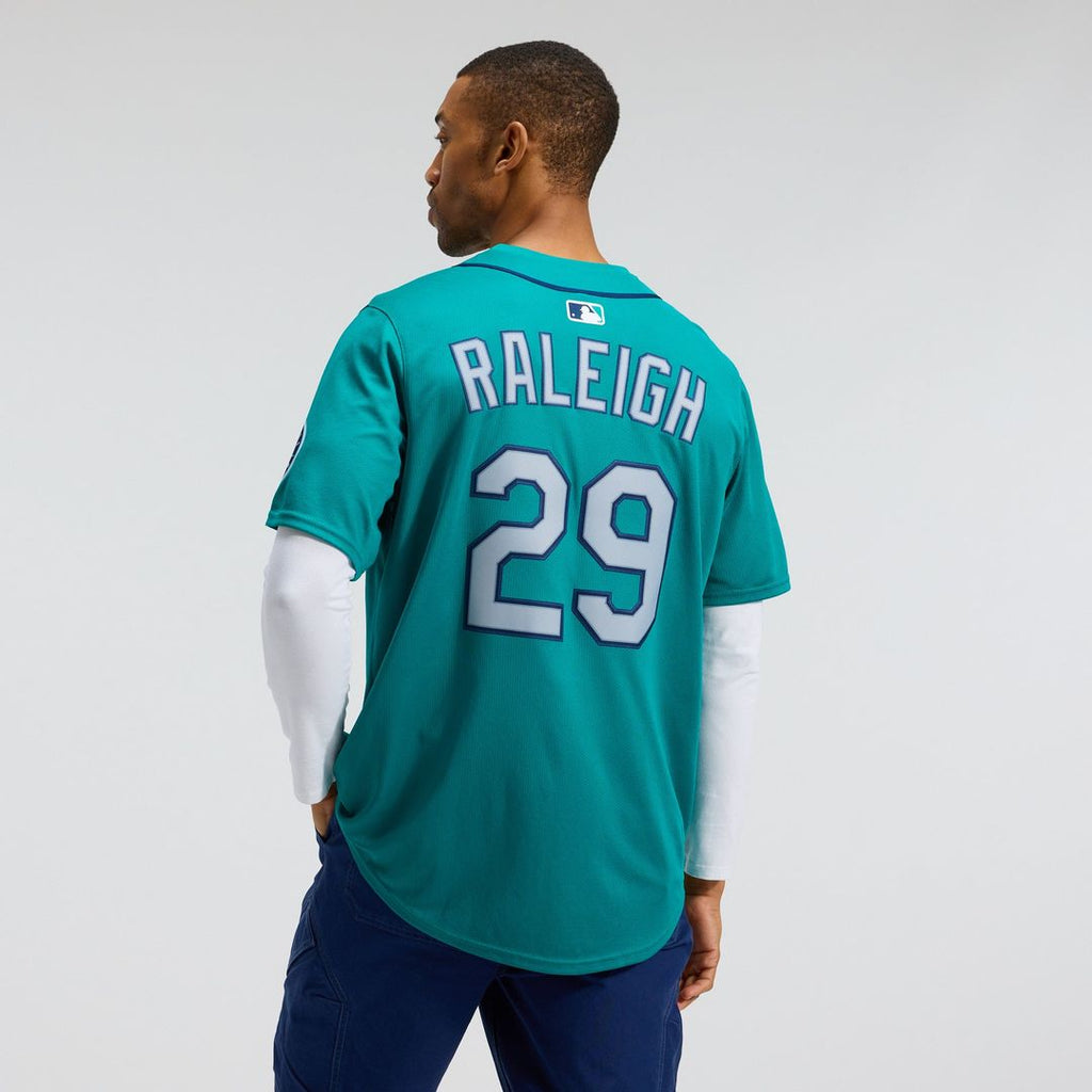 Men's Seattle Mariners Cal Raleigh Teal Alternate Limited MLB Baseball Jersey - view 4