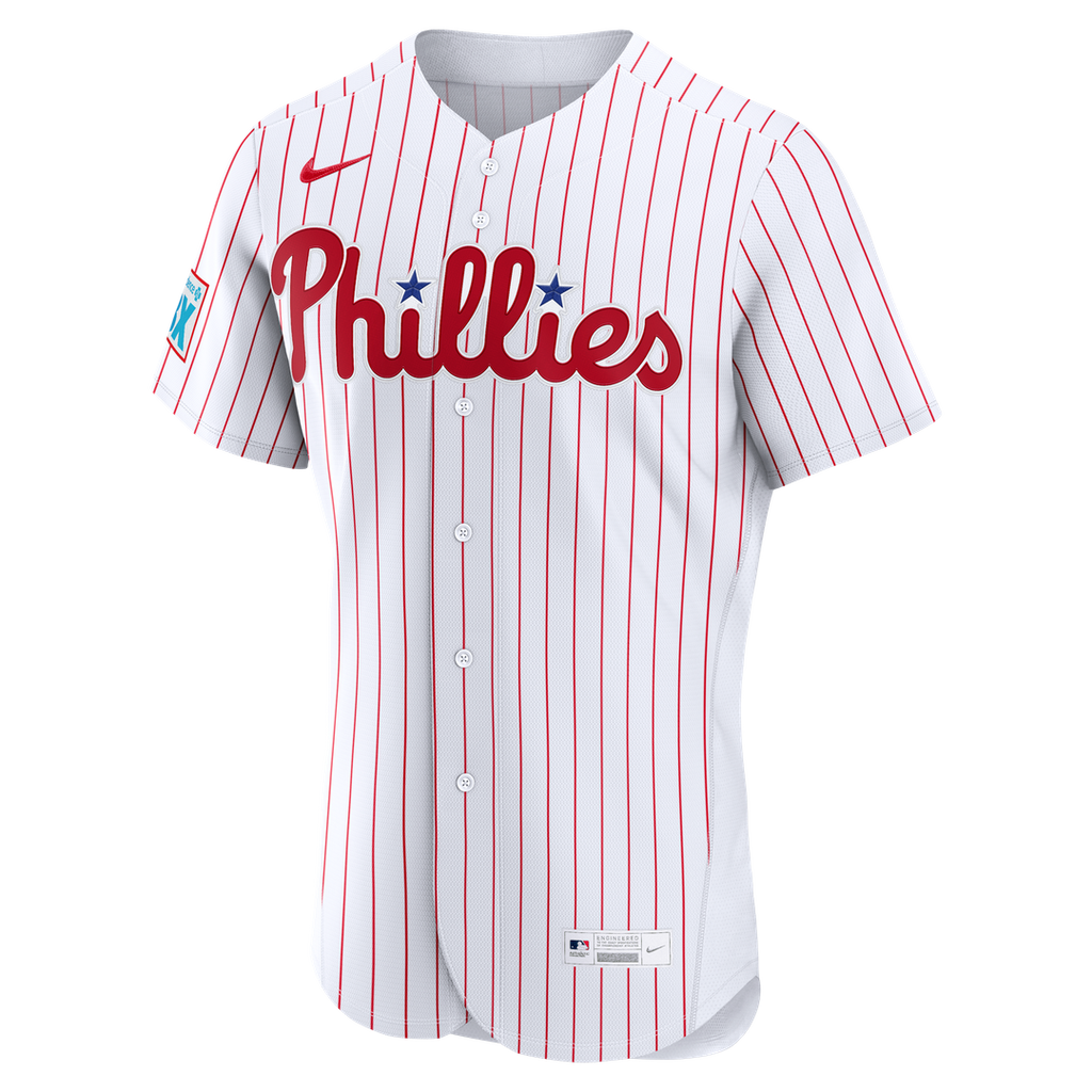 Men's Philadelphia Phillies Bryce Harper Light Blue Alternate Sponsor Patch MLB Baseball Jersey - view 8