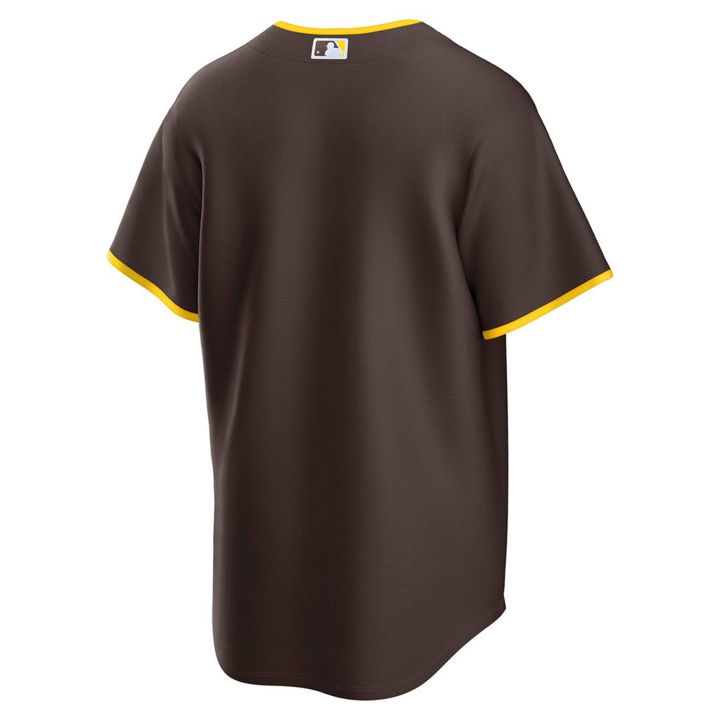 Men's San Diego Padres Brown Road Replica MLB Baseball Jersey - view 3