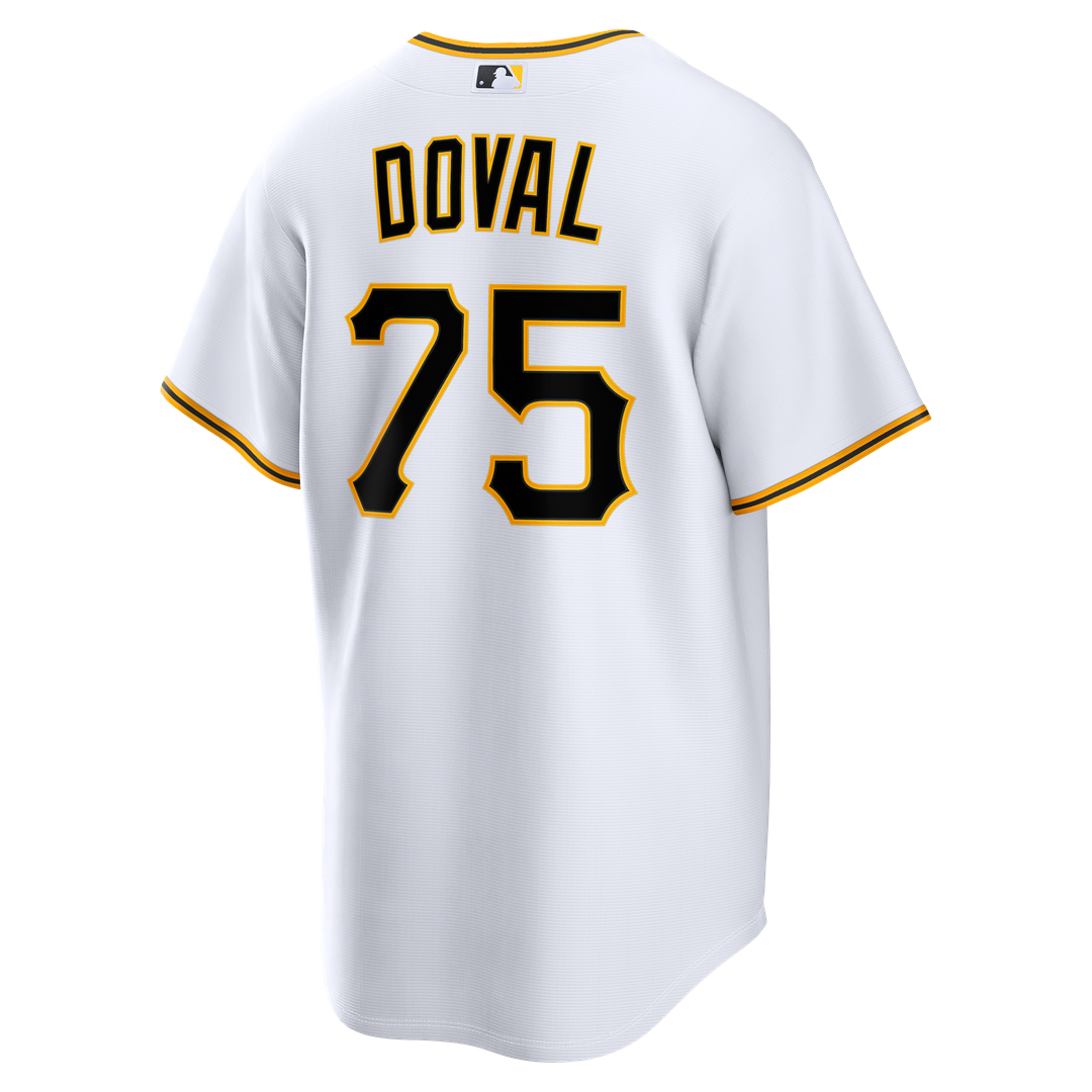 Men's Pittsburgh Pirates Camilo Doval White Home Replica MLB Baseball Jersey - view 5