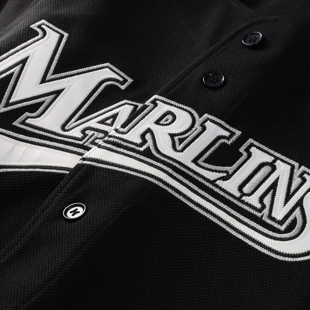 Men's Miami Marlins Miguel Cabrera Black Big & Tall Cooperstown Mesh Batting Practice MLB Baseball Jersey - view 4