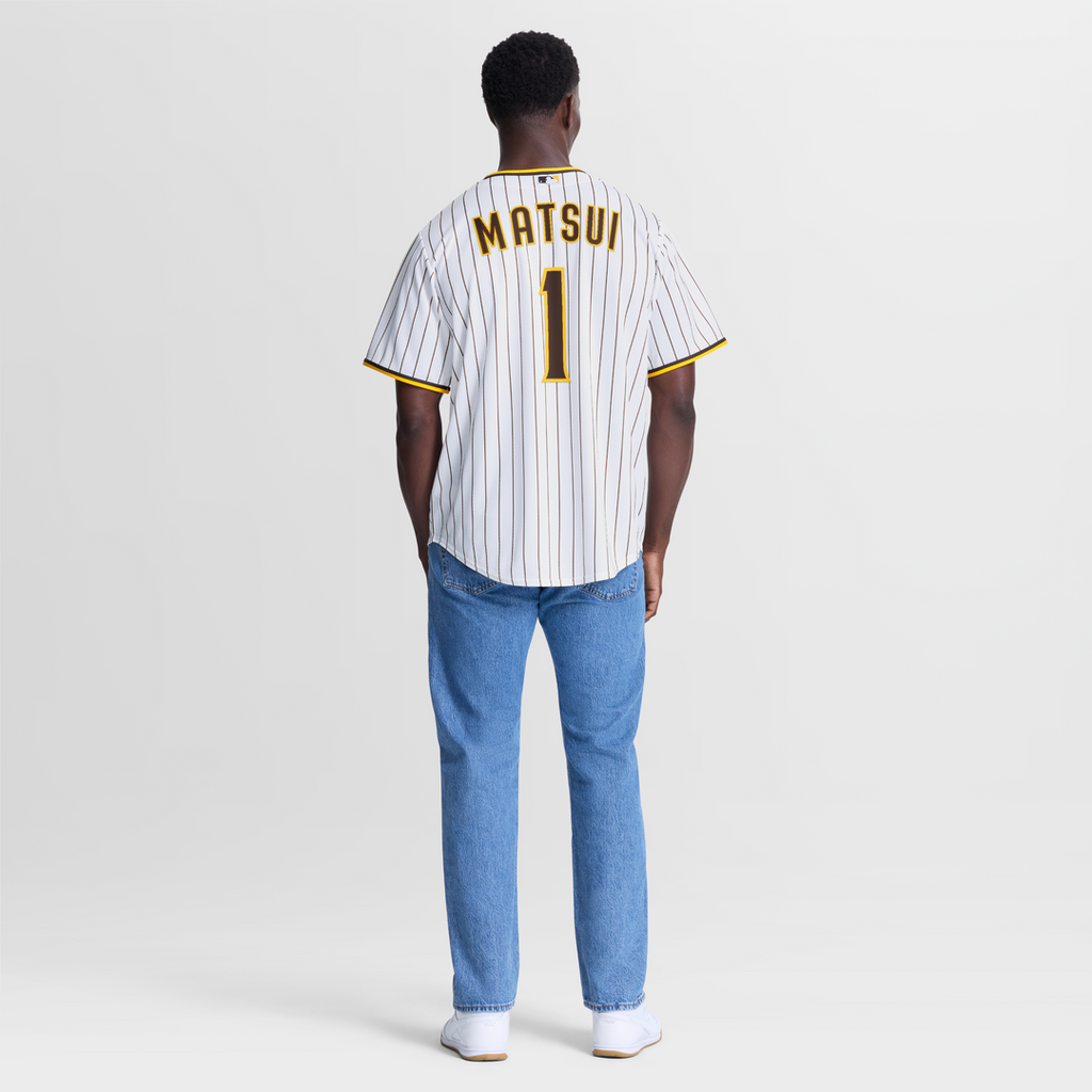 Men's San Diego Padres Yuki Matsui White Home Replica MLB Baseball Jersey - view 5