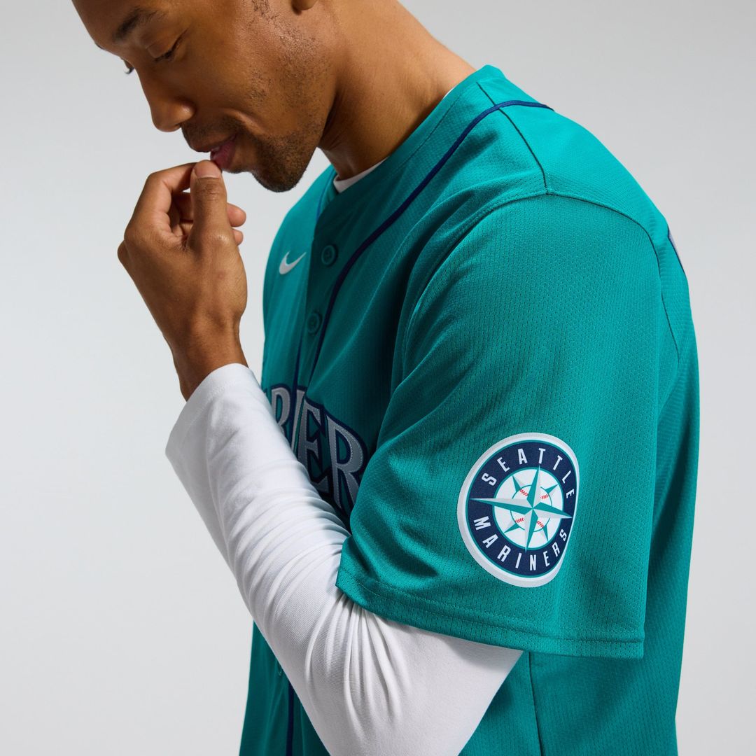 Men's Seattle Mariners Cal Raleigh Teal Alternate Limited MLB Baseball Jersey - view 9