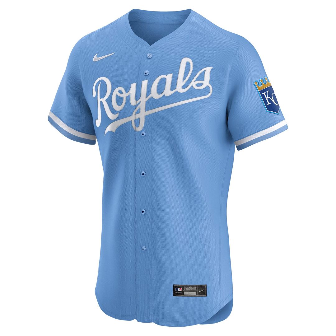 Men's Kansas City Royals White Home Elite MLB Baseball Jersey - view 11
