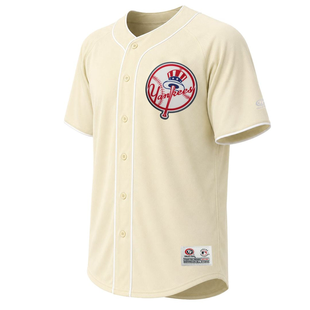 Men's New York Yankees Cream Fashion MLB Baseball Jersey - view 2