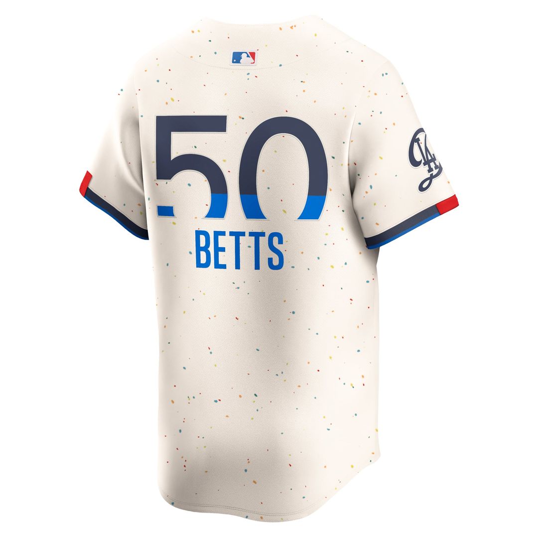 Men's Los Angeles Dodgers Mookie Betts Cream City Connect Limited MLB Baseball Jersey - view 3