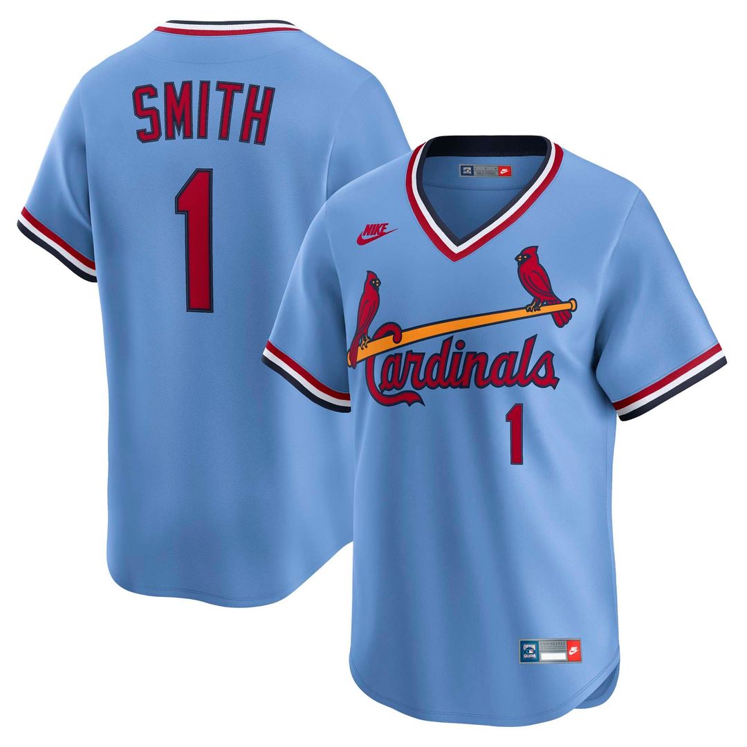 Men's St. Louis Cardinals Ozzie Smith White Throwback Cooperstown Collection Limited MLB Baseball Jersey - view 7
