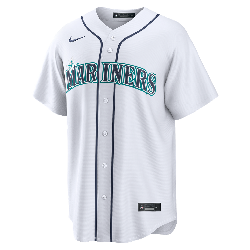 Men's Seattle Mariners Josh Naylor White Home Replica MLB Baseball Jersey - view 2