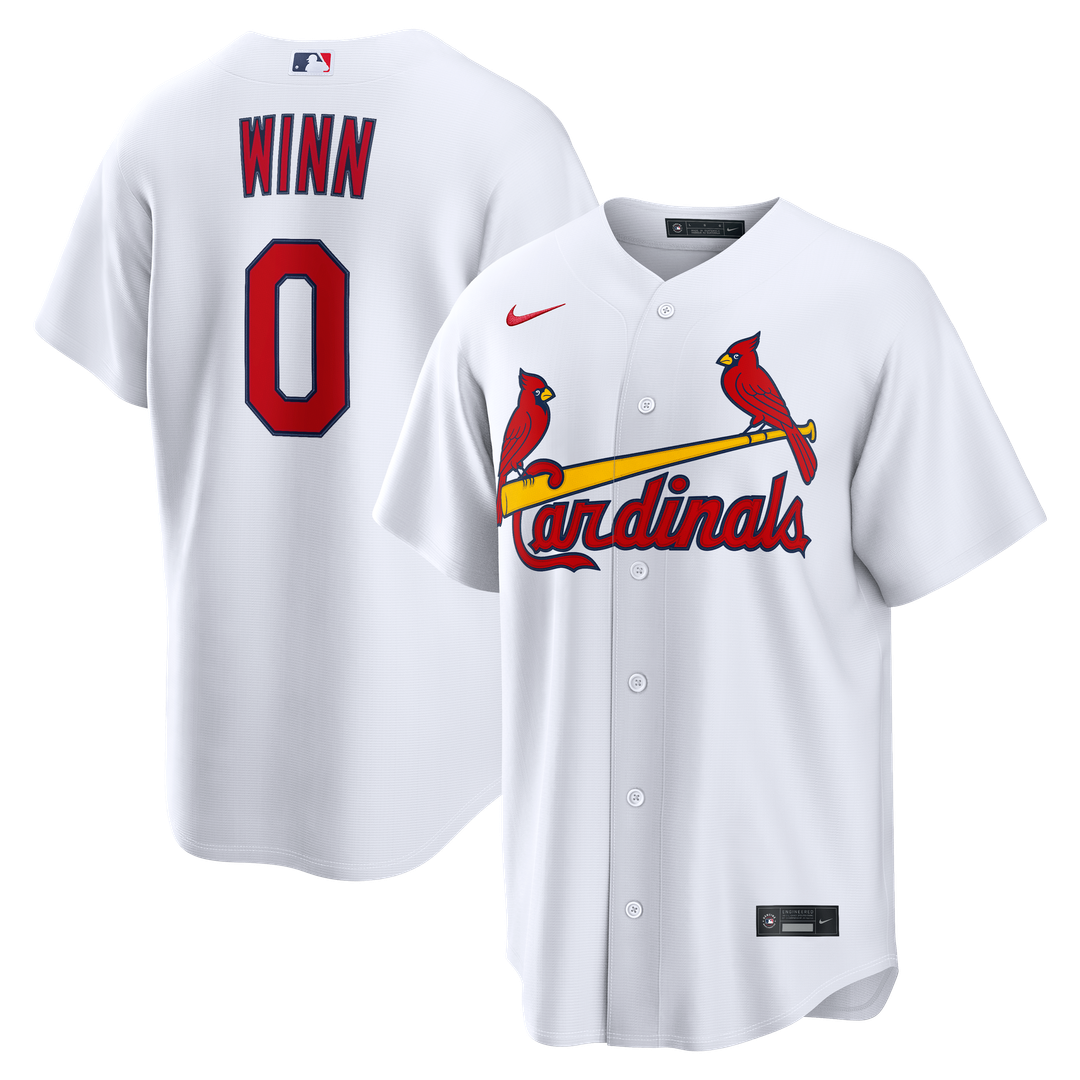 Men's St. Louis Cardinals Masyn Winn White Home Replica MLB Baseball Jersey - view 1