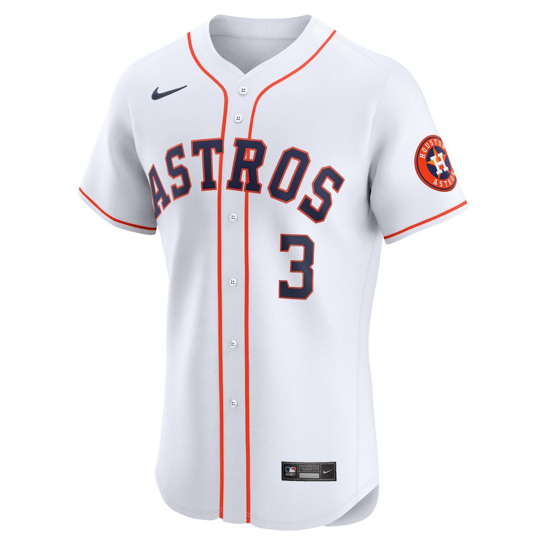 Men's Houston Astros Jeremy Peña White Home Elite MLB Baseball Jersey - view 2