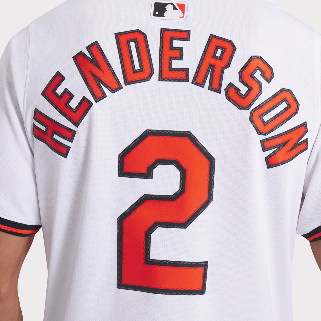 Men's Baltimore Orioles Gunnar Henderson White Home Limited MLB Baseball Jersey - view 22