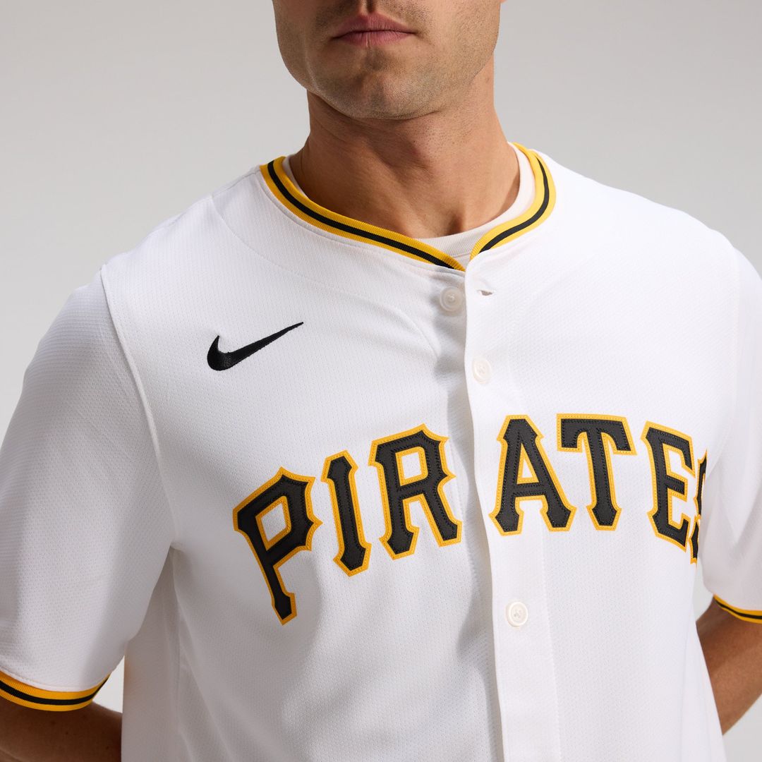 Men's Pittsburgh Pirates White Home Limited MLB Baseball Jersey - view 9