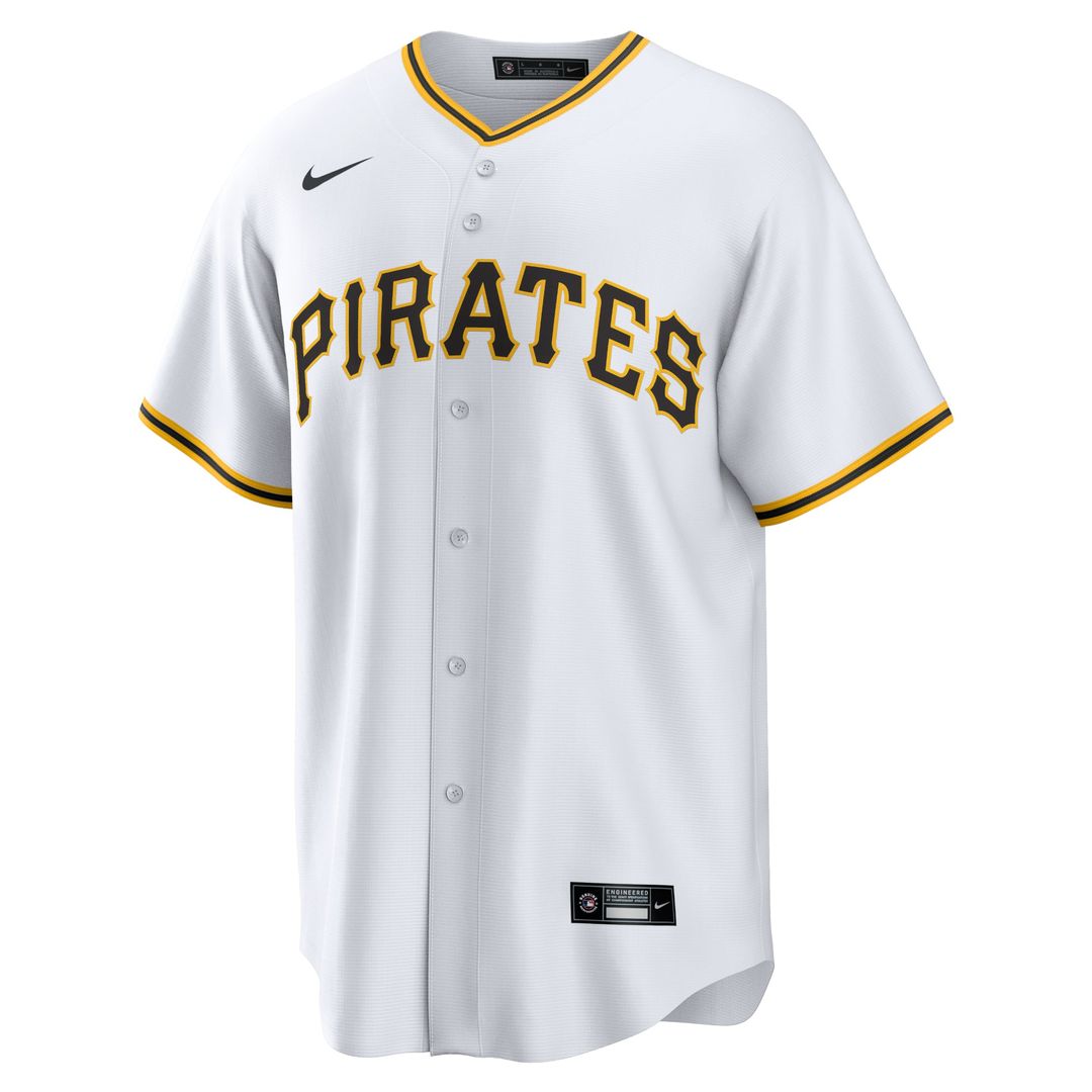 Men's Pittsburgh Pirates White Home Replica MLB Baseball Jersey - view 2