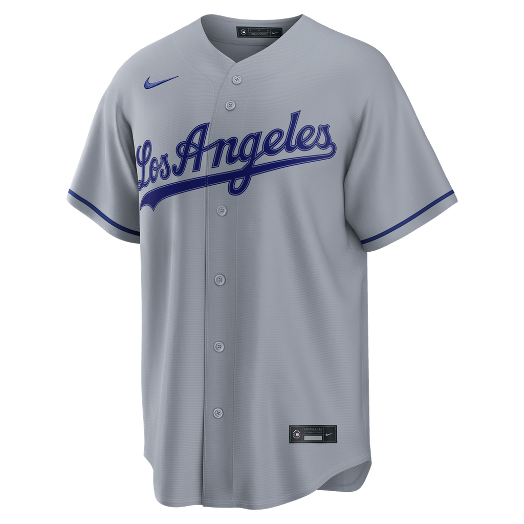 Men's Los Angeles Dodgers Kyle Tucker Gray Road Replica MLB Baseball Jersey - view 2