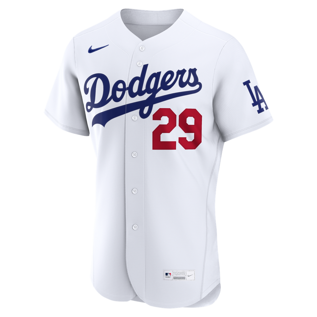 Men's Los Angeles Dodgers Tarik Skubal White Home MLB Baseball Jersey - view 2