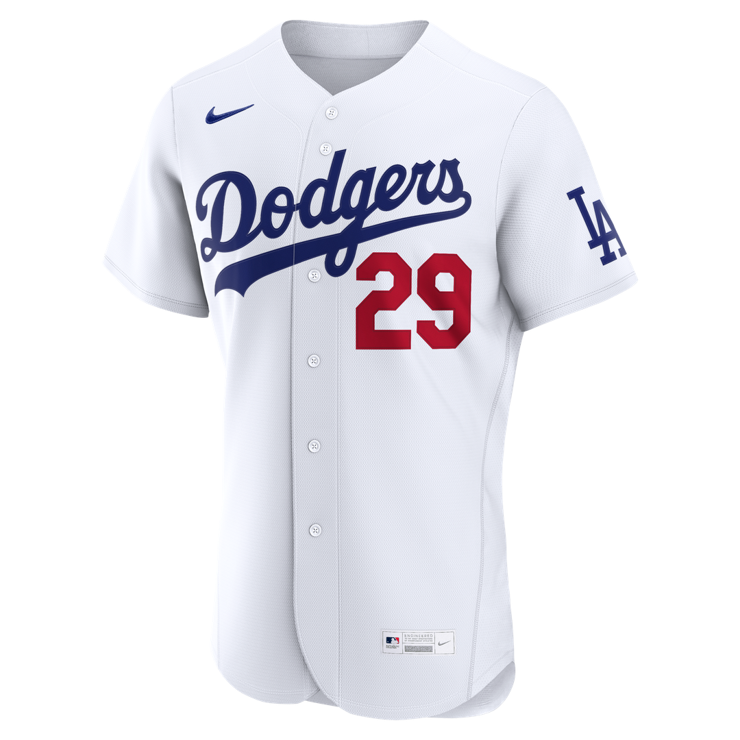 Men's Los Angeles Dodgers Tarik Skubal White Home MLB Baseball Jersey - view 2