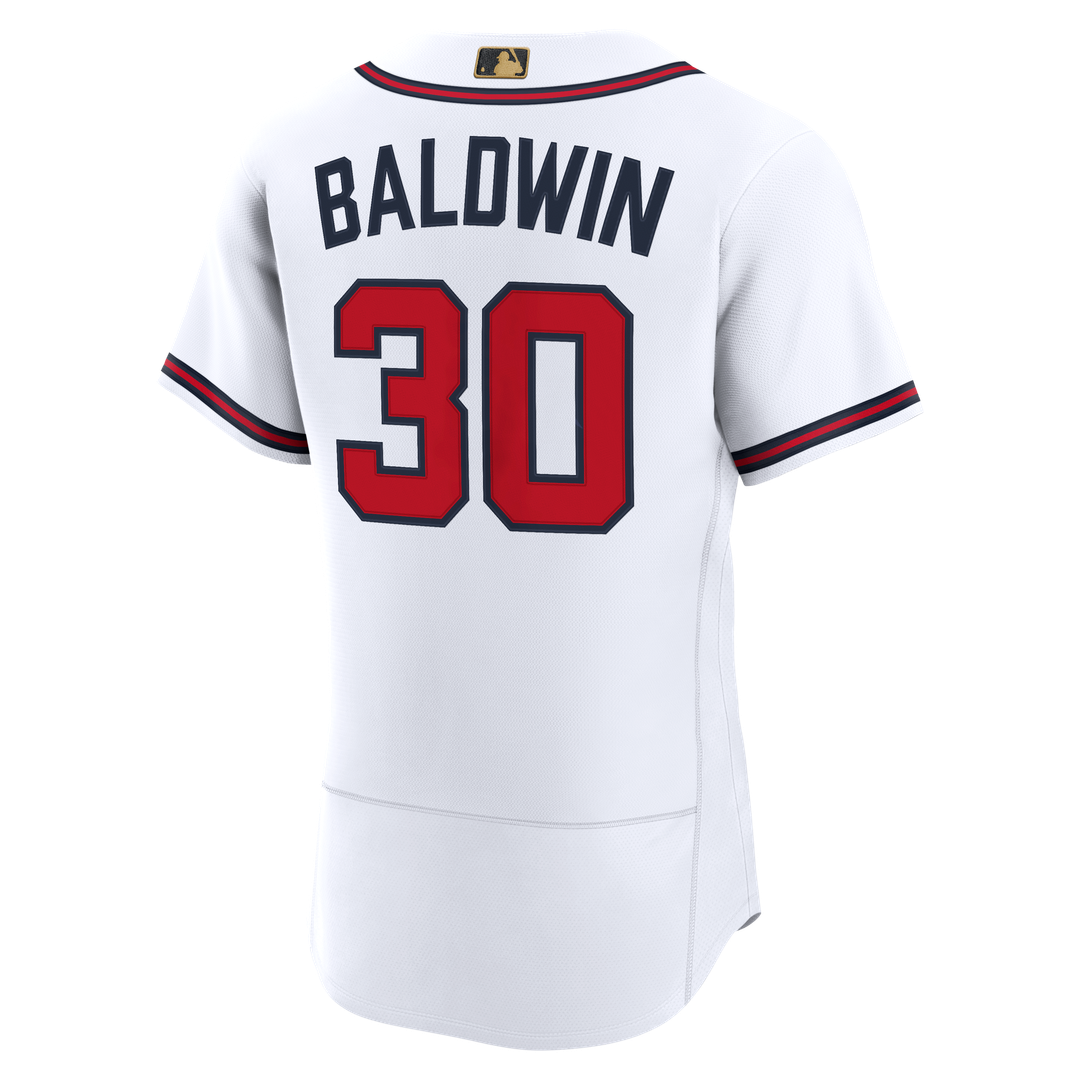 Men's Atlanta Braves Drake Baldwin White MLB Awards Jersey - view 3