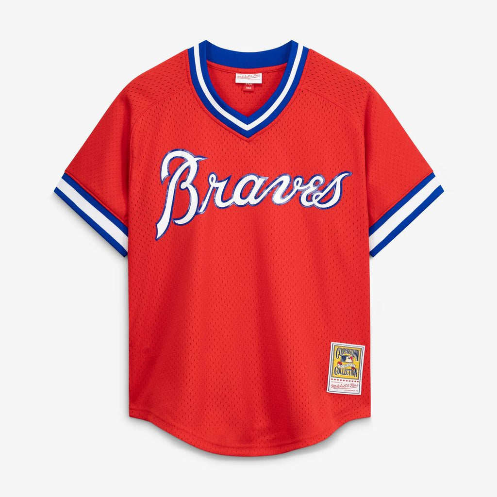 Men's Atlanta Braves Dale Murphy Scarlet Batting Practice MLB Baseball Jersey - view 2