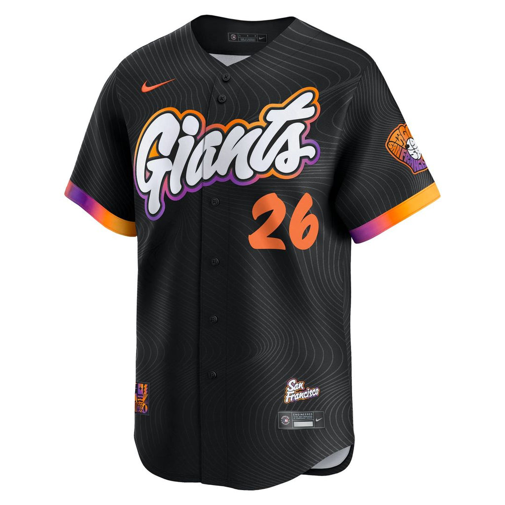 Men's San Francisco Giants Matt Chapman Anthracite 2025 City Connect Limited MLB Baseball Jersey - view 2