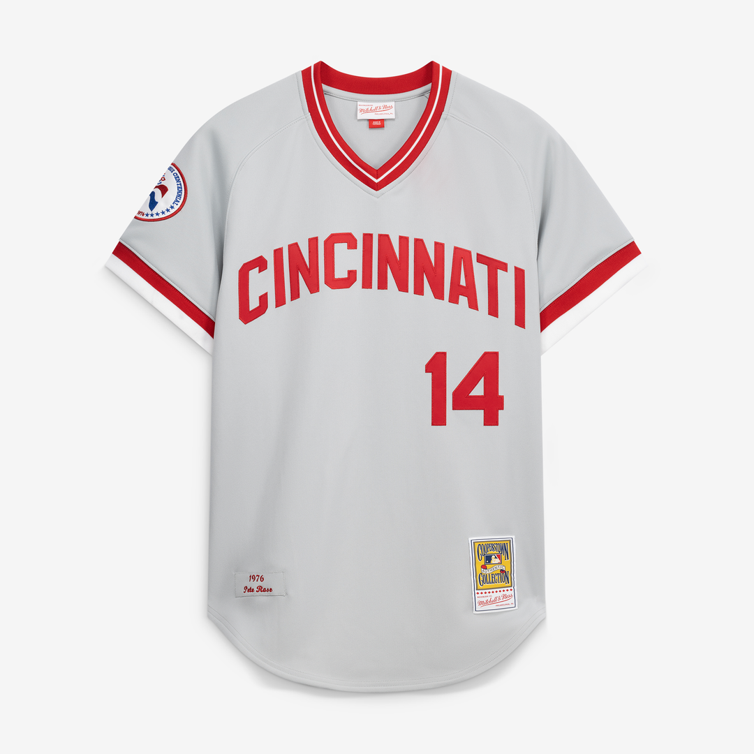 Men's Cincinnati Reds Pete Rose Gray 1976 MLB Baseball Jersey - view 2