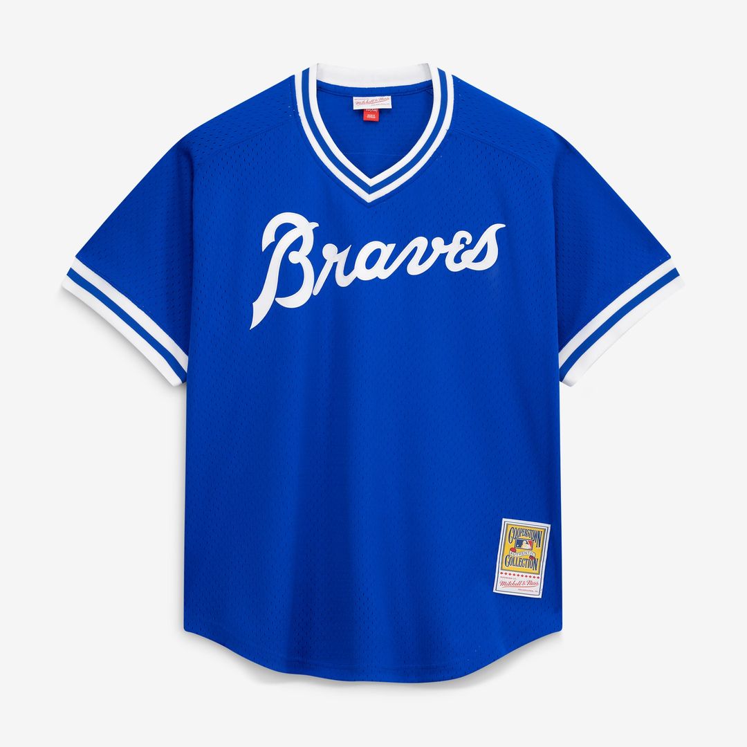 Men's Atlanta Braves Dale Murphy Royal Batting Practice MLB Baseball Jersey - view 2