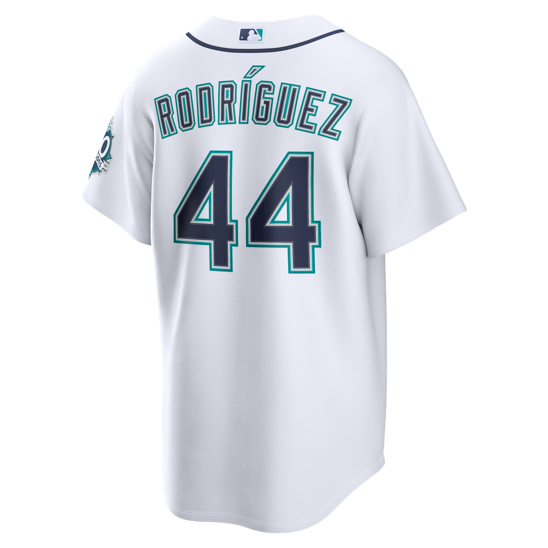Men's Seattle Mariners Julio Rodríguez Teal Alternate Stadium 50th Season Patch MLB Baseball Jersey - view 9
