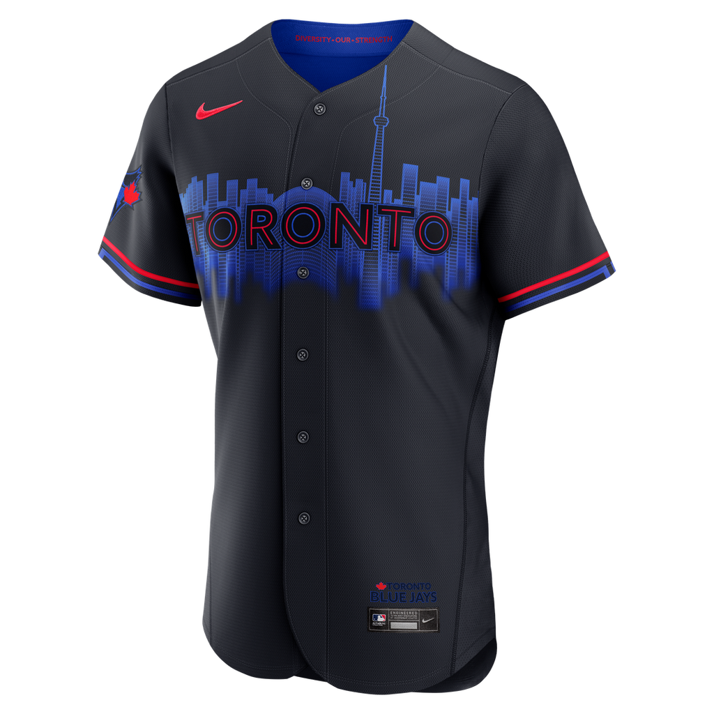 Men's Toronto Blue Jays Navy City Connect MLB Baseball Jersey - view 2
