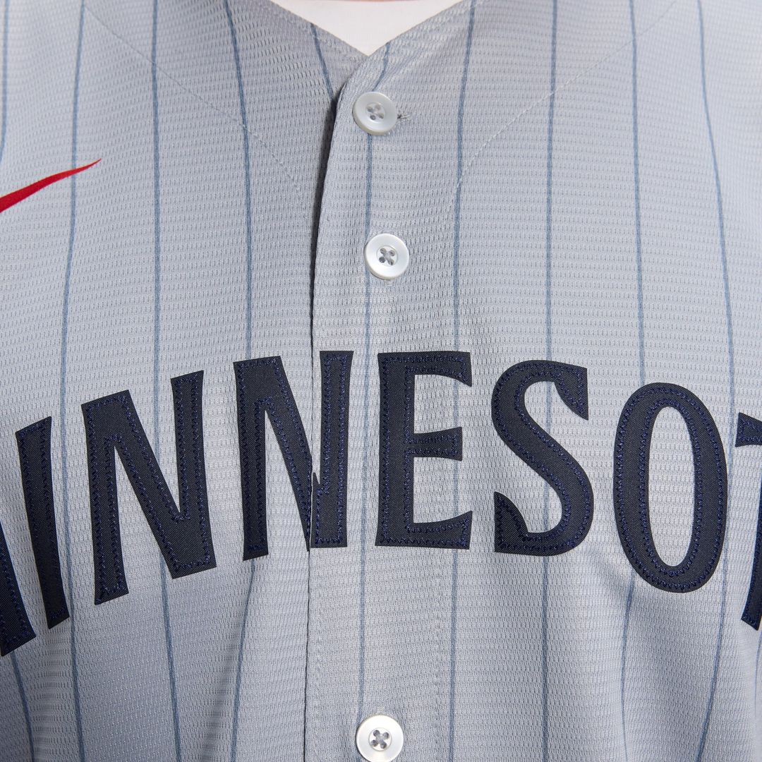 Men's Minnesota Twins White Home Replica MLB Baseball Jersey - view 30