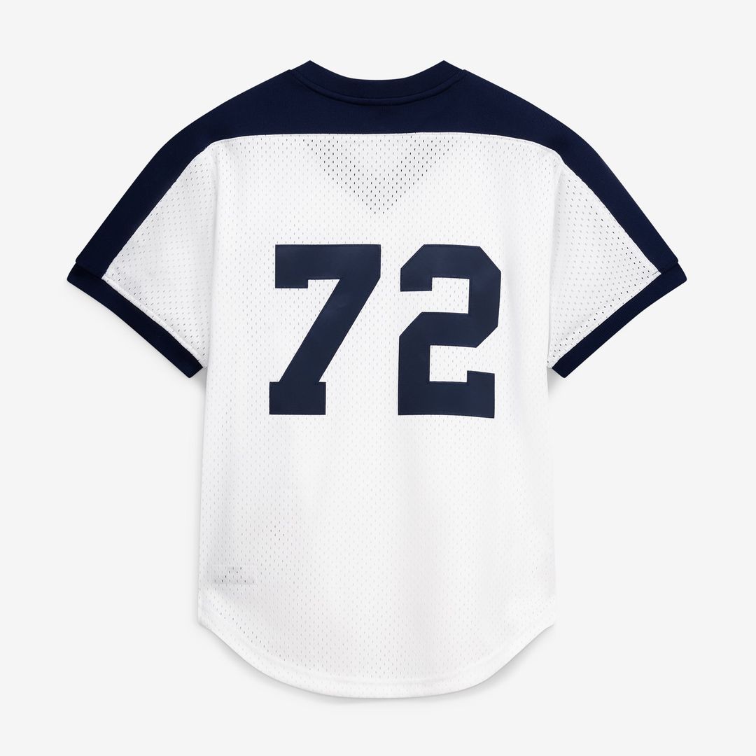 Men's Chicago White Sox Carlton Fisk White Batting Practice MLB Baseball Jersey - view 3