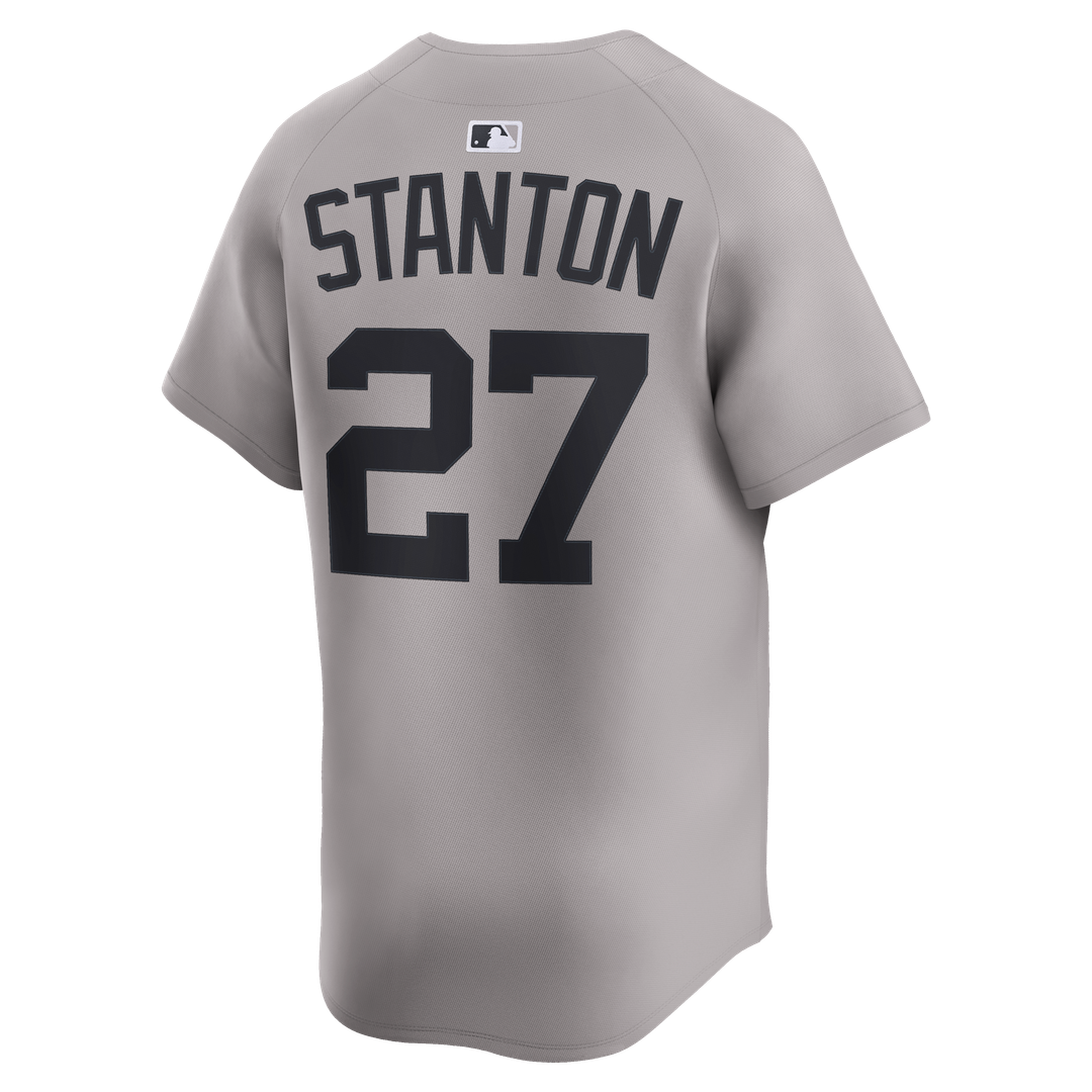 Men's New York Yankees Giancarlo Stanton Gray Road Limited MLB Baseball Jersey - view 6