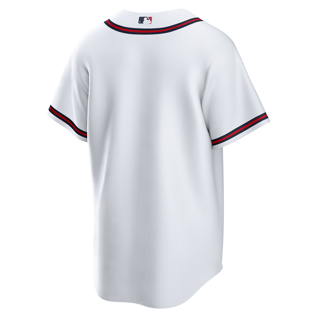 Men's Atlanta Braves White Home Big & Tall Replica MLB Baseball Jersey - view 3