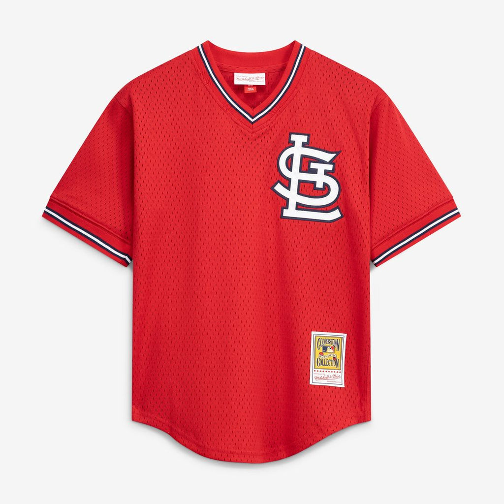 Men's St. Louis Cardinals Ozzie Smith Scarlet Batting Practice MLB Baseball Jersey - view 9