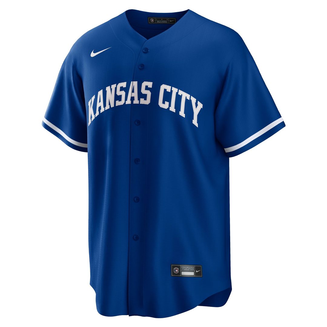 Men's Kansas City Royals Bobby Witt Jr. Rush Blue Alternate 2 Replica MLB Baseball Jersey - view 5