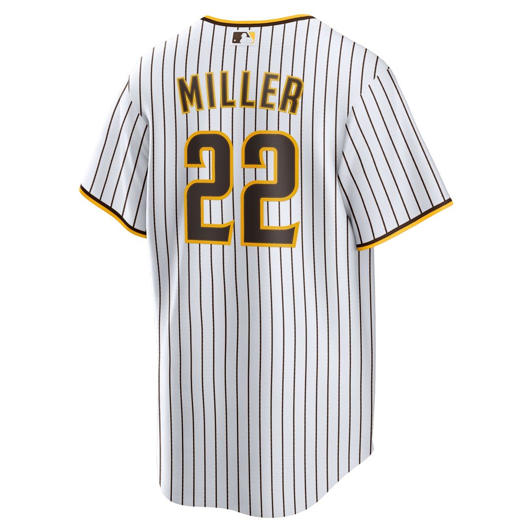 Men's San Diego Padres Mason Miller White Home Replica MLB Baseball Jersey - view 3