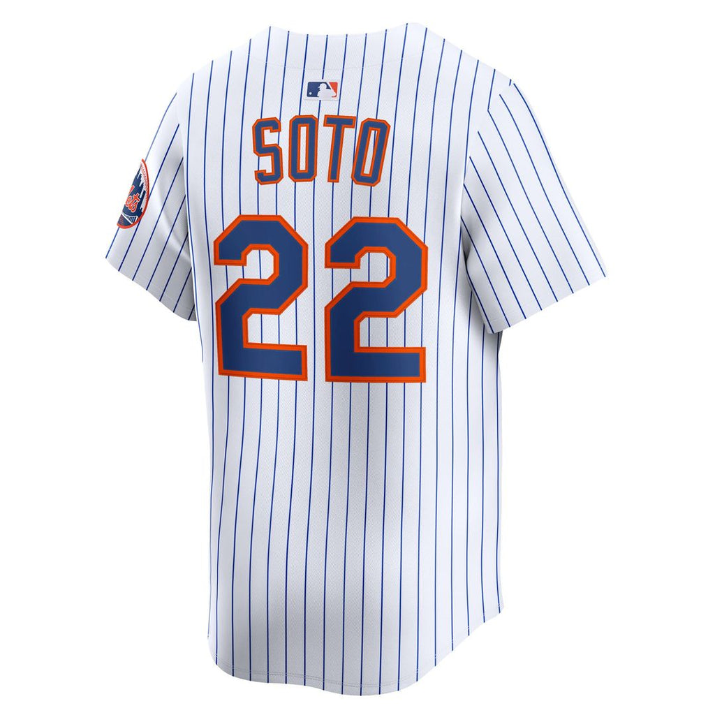 Men's New York Mets White Home Limited MLB Baseball Jersey - view 3