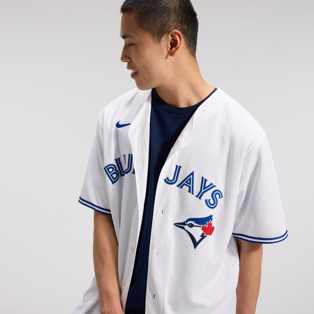 Men's Toronto Blue Jays Trey Yesavage White Home Replica MLB Baseball Jersey - view 10