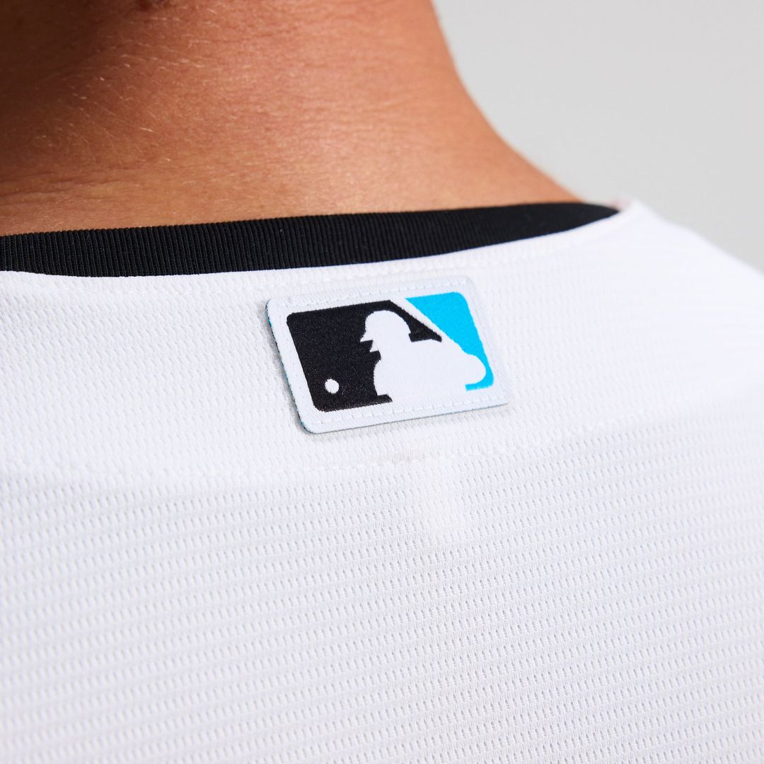 Men's Miami Marlins White Home Replica MLB Baseball Jersey - view 12