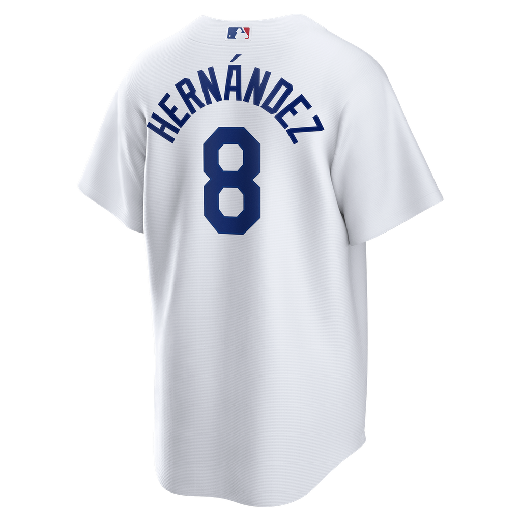 Men's Los Angeles Dodgers Enrique Hernández White Home Replica MLB Baseball Jersey - view 3