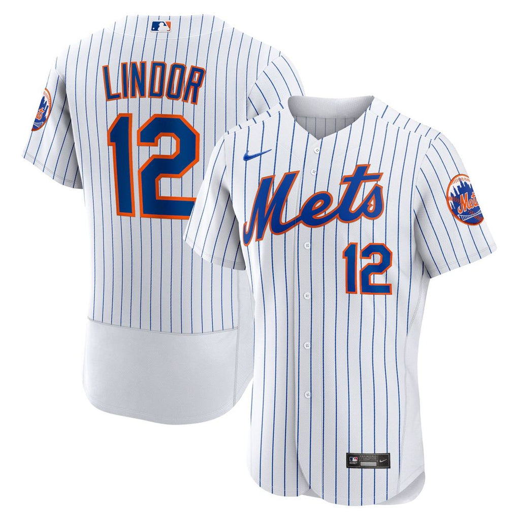 Men's New York Mets Francisco Lindor White Home MLB Baseball Jersey - view 1