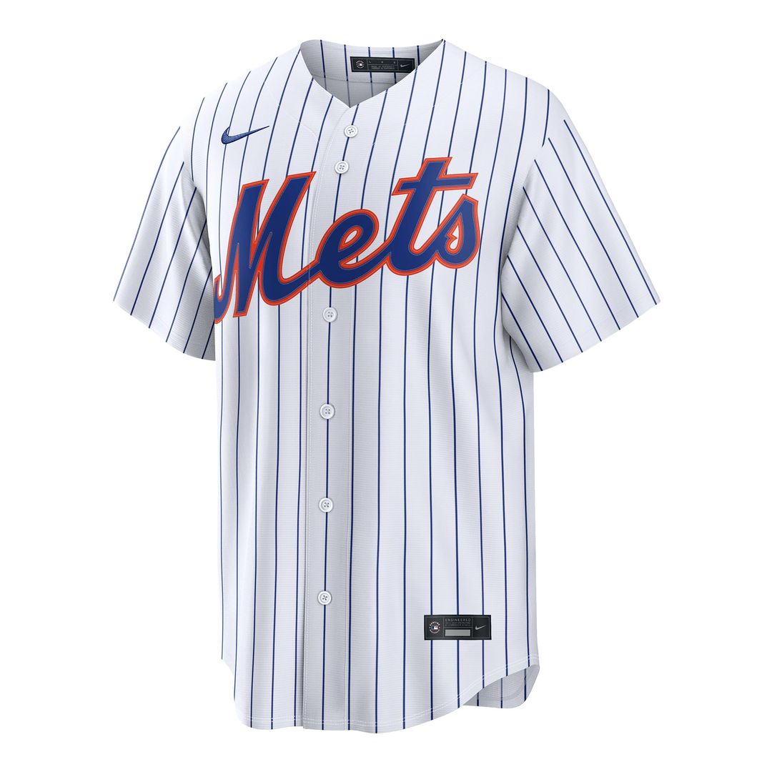 Men's New York Mets Ronny Mauricio White Home Replica MLB Baseball Jersey - view 2