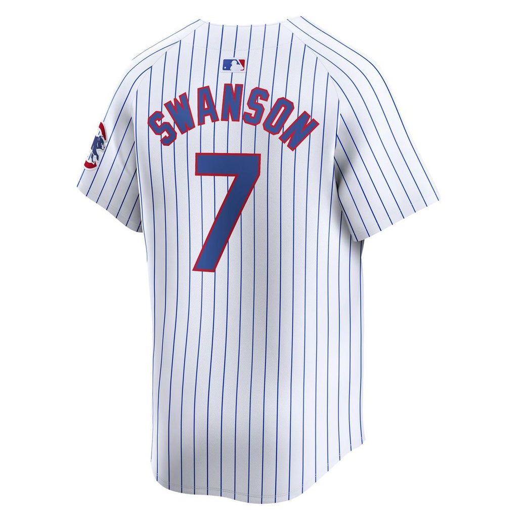 Men's Chicago Cubs Dansby Swanson White Home Limited MLB Baseball Jersey - view 8