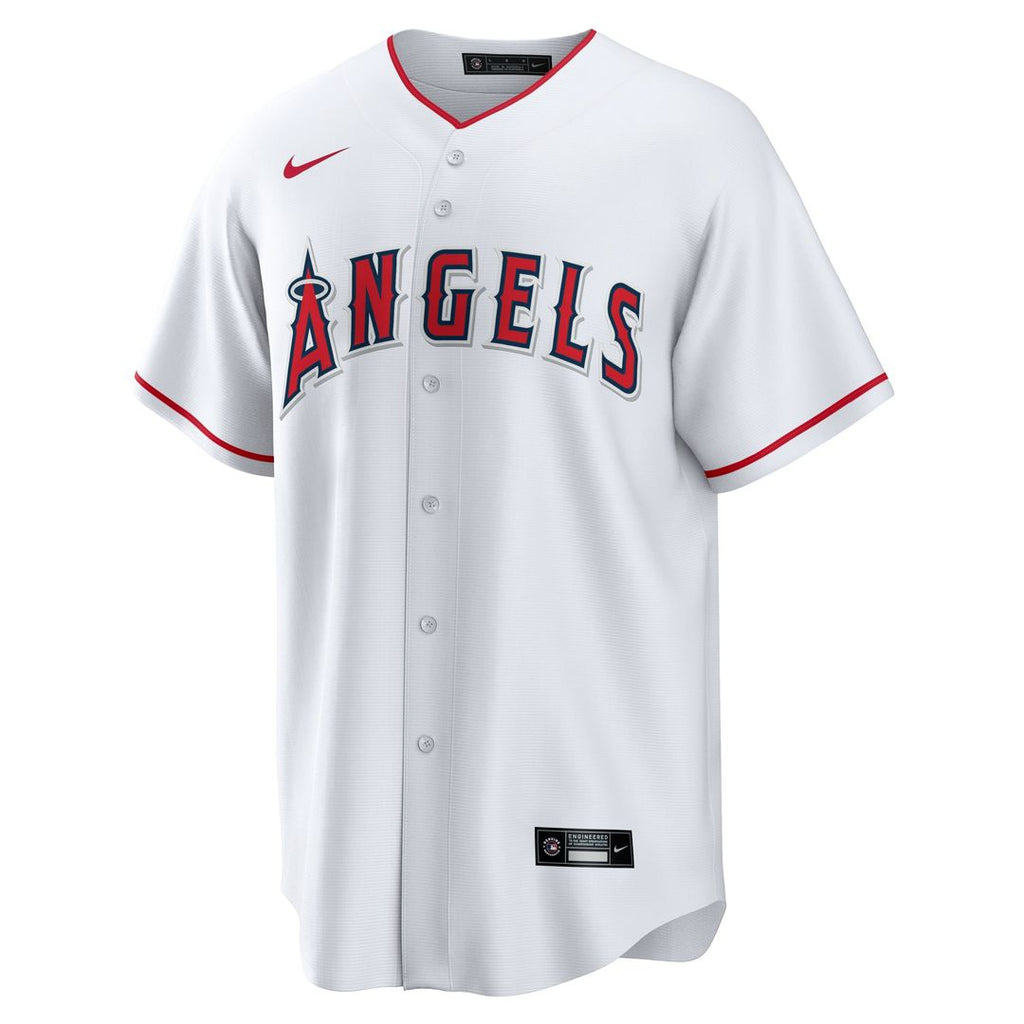 Men's Los Angeles Angels White #1 Groom Home Replica MLB Baseball Jersey - view 2