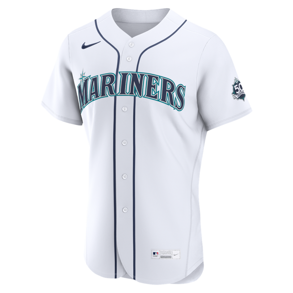 Men's Seattle Mariners Randy Arozarena White Home 50th Season MLB Baseball Jersey - view 2