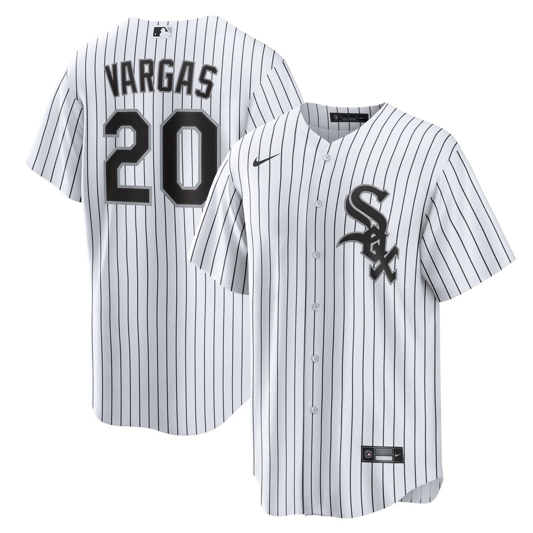 Men's Chicago White Sox Miguel Vargas White Home Replica MLB Baseball Jersey - view 1