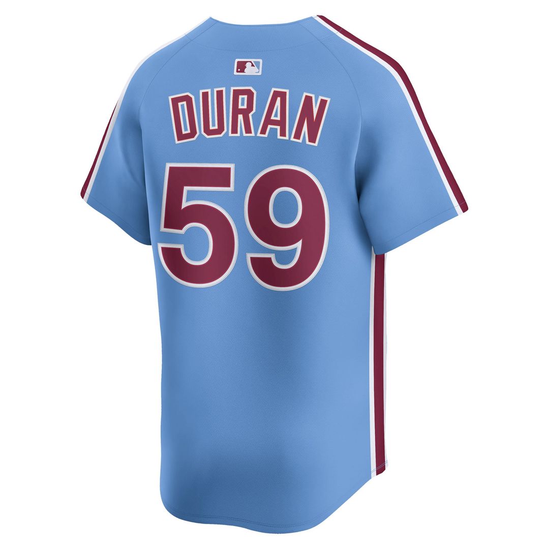 Men's Philadelphia Phillies Jhoan Duran Light Blue Alternate Limited MLB Baseball Jersey - view 6