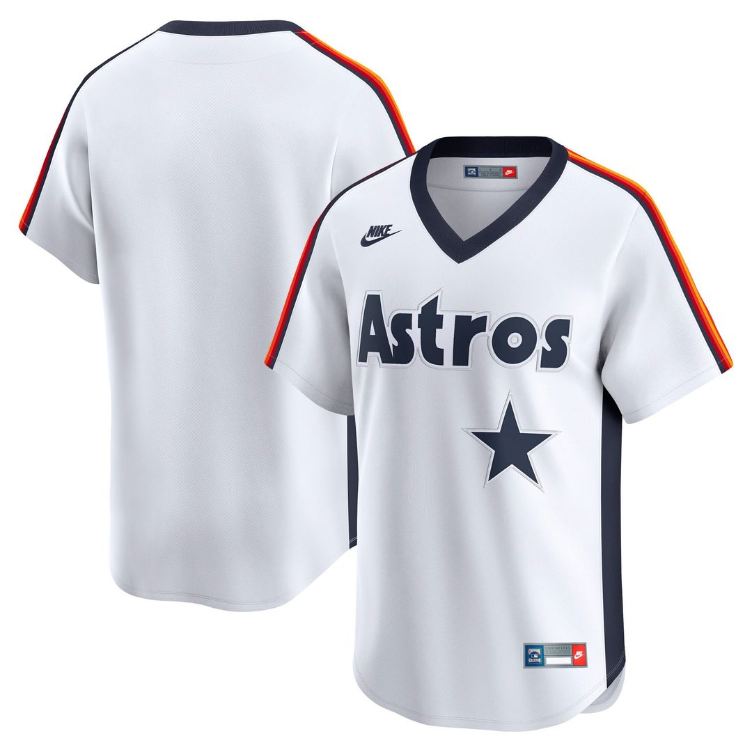 Men's Houston Astros White Cooperstown Collection Limited MLB Baseball Jersey - view 1
