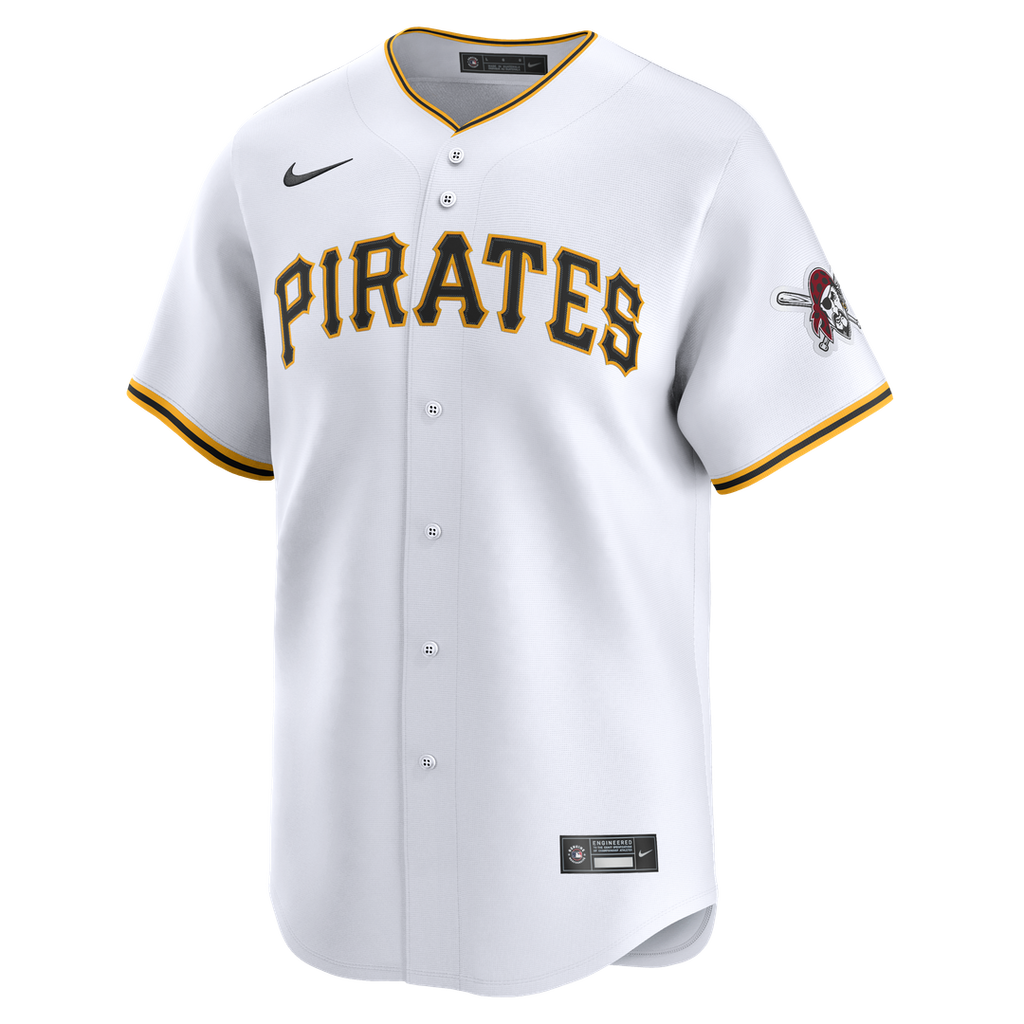 Men's Pittsburgh Pirates White Home Limited MLB Baseball Jersey - view 6